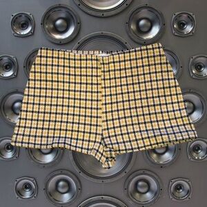 Yellow Plaid Women's Shorts